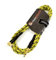 Premium Tweed Guitar Bass Lead / 6.35mm 1/4 Angled Jack/Vintage Braided Instrument Cable (Yellow/Black, 5m)