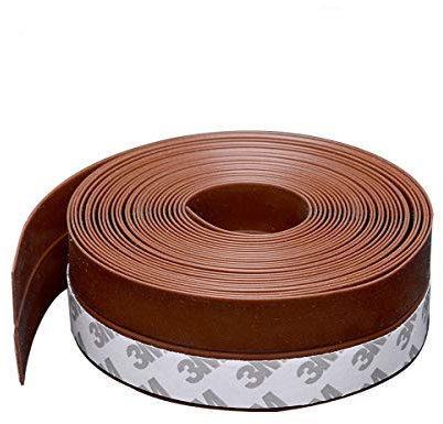 Joint de porte résistant aux intempéries,pour joint de portes et fenêtres, isolation phonique,3M(Transparent,largeur 2,5 cm x longueur 6m)