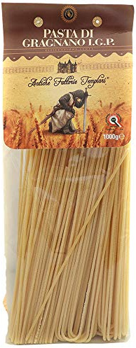 Spaghetti di Gragnano IGP | Maxi Formato | Antiche Fattorie Templari | Trafila Bronzo | Pasta Tipica della Cucina Partenopea | 100% Grano Italiano | Idea Regalo (3KG)