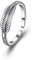 EVER FAITH Ring 925 Sterling Silber Mode Accessoire Retro Blatt Feather Feder Band Größe M
