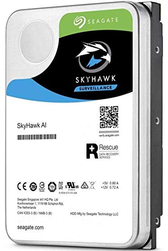 Seagate 8TB SkyHawk AI Surveillance 3.5 Hard Drive ST8000VE000 (SATA 6Gb/s/256MB/7200 RPM)
