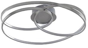 Lindby LED Deckenleuchte Joline dimmbar (Modern) in Alu aus Metall (1 flammig,) - Lampe Deckenlampe Wohnzimmerleuchte