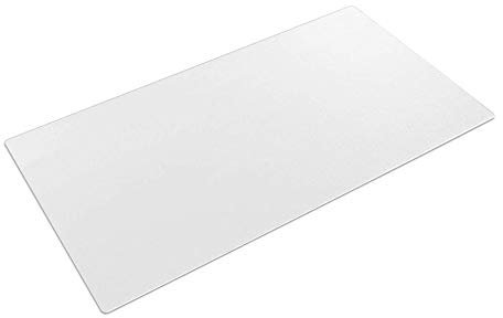 Schreibtischunterlage Transparent, 80x40x0.15cm Große Schreibtischunterlage Durchsichtig Klar Schreibtischmatte Rutschfeste Wasserdichte Runde Kanten Schreibunterlage Kinder Mauspad für Büro Zuhause