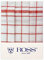 Ross 3er Pack Halbleinen-Geschirrtücher Karo rot, 50x70 cm