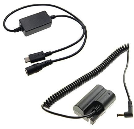 Ex-Pro On-The-Move USB-C PD System, USB-C to DC Coupler Cable Converter Adapter with Ex-Pro BP-511 DR-400 Battery Coupler, for Canon EOS 5D, 10D, 20D, 20Da, 30D, 40D, 50D, 300D, D30, D60