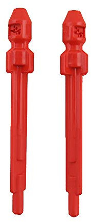 Imaginext Jurassic World Jurassic Rex FMX85 Lot de 2 projectiles de rechange rouges