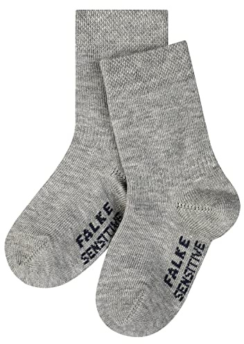 FALKE Unisex Baby Socken Sensitive B So Baumwolle mit Komfortbund 1 Paar, Grau Light Grey 3400, 80-92