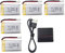 5PCS 3.7V 800mah Lithium Battery with 5-in-1 Charger for MJX X708W X709 UDI U45 U45W U42 U42W E32HW Syma X5C X5SC X5SW H5C V931 S5C SS40 FQ36 T32 T5W H42 4-axis Aircraft RC Drone Battery