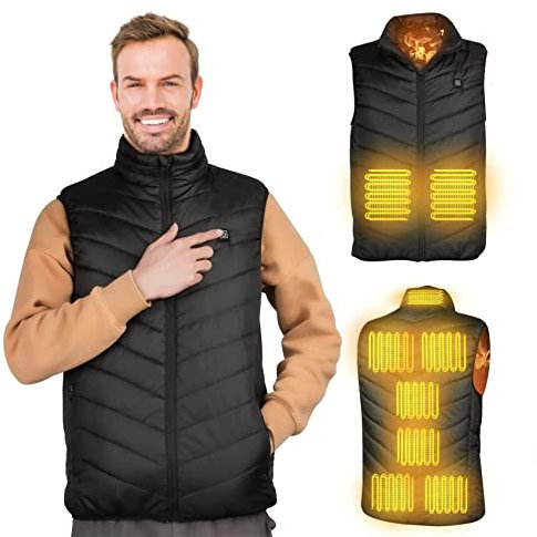 Cxcdxd 9 Areas Heated Vest Womens Winter Men's Jacket USB Self Heating Jacket Ski Warm Waistcoat Thermal Camping Hunting Clothing