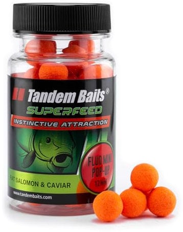 Tandem Baits Karpfen Futter Angelfutter Pop Ups SuperFeed Fluo Mini Pop-Up 12 m 30 g Fetter Lachs Und Kaviar