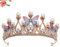 LALAFINA Schmetterling Prinzessin Krone Perle Crystal Tiara Stirnband Strasskönigin Kronhochzeit Kopfbedeckung für Kinder