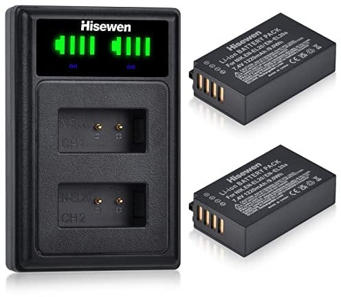 EN-EL20 EN-EL20a Akku und Ladegerät, Hisewen 2 Pack 1220mAh Akku für Nikon Coolpix P1100, P1000, P950, 1 AW1, 1 J1, 1 J2, 1 J3, 1 S1, 1 V3, DL24-500, Coolpix A Kamera