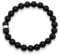 LAVISA Edelstein Armband - Echte Naturstein Perlen | Kristalle, Heilsteine | Onesize Unisex (Obsidian 8mm)