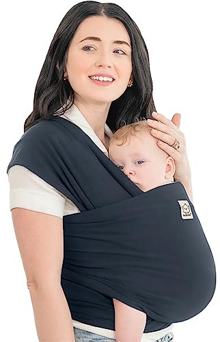 KeaBabies Babytrage Ab Geburt - Atmungsaktive Babytragetücher, Babytrage Neugeborene Ab Geburt, Babytuch Tragetuch Baby Neugeborene, Kleinkind Handfreie Babytrage, Babywickel Träger (Midnight)