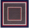 JOE GREEN CO Großer seidenähnlicher Satin-Schal, Kopftuch, 89 cm, quadratisch, 13 Ff Navy Red, Large
