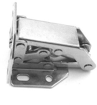 DOITOOL 5 Stk Klavier Weitwinkel Aufschraubscharnier Eckanschlag Scharniere Selbstschließend Overlay-soft-close-scharniere Edelstahlscharniere Öffnungswinkel Türscharniere Schrank Frosch