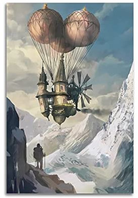 Steampunk Art Leinwand Kunst Poster Und Wandkunst Bilddruck Moderne Familienzimmer Dekor 12x18inch(30x45cm)