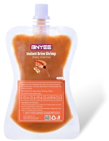 Instant Baby Salamoia Gamberetti - Cibo per pesci non vivi - Adatto anche per piccoli pesci, coralli, meduse, cavallucci e invertebrati