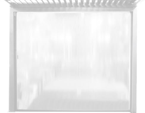 Gardeness Rideau moustiquaire latéral 270 x 238 cm en aluminium et PVC pour pergola bioclimatique - Blanc
