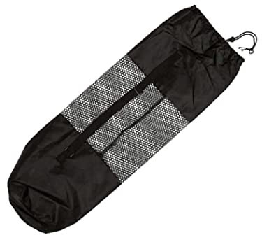 Wedhapy Sacchetto di stoccaggio del Tappetino da Yoga Durevole Sacca da Yoga Sacca da Yoga Tappetino da Yoga materassino in Maglie Portatile Pilates Tate Tate Bot organizzatore di Yoga Nero