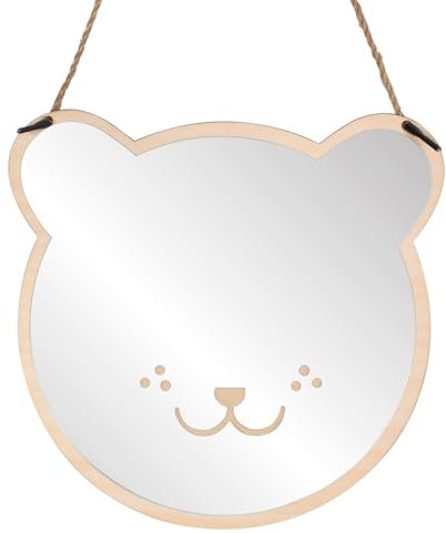 SAVOSWEET 3D Acryl Spiegel, Kinderzimmer Spiegel, Kinderspiegel Süßer Bär Wandspiegel, Dekorative Spiegel Aufkleber Wandsticker Wanddekoration für Kinderzimmer Badezimmer - 22.5 * 22cm