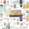 the lazy panda card company 50 beliebte Geburtstagskarten mit Aufklebern und Umschlägen aus Recyclingpapier, Multipack-Set (50 beliebte Mix)