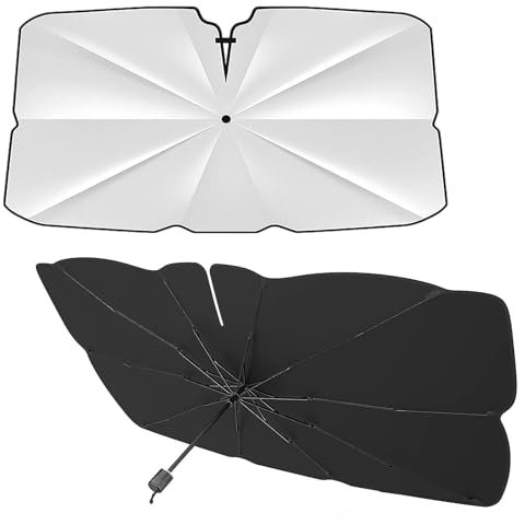 Parasol Coche Paraguas Plegable para Seat León/León ST/León Cupra/Leon SC 2000-2025 Parasol para Parabrisas Delantero Mantiene Coche Fresco