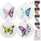 Genround sticken set erwachsene, 4 set, embroidery kit, kreuzstich set, Stickset für Anhänger, Inklusive stickrahmen Butterfly Pattern Reifen Farbfäden, Easy to Follow Anleitung Video