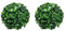 Wpsagek 2 STÜCK Künstliche Buchsbaum Kugel, Grüne Runde Buchsbaumkugeln Dekorative, Faux Buchsbaum Topiary Kugel Hängende Pflanzendekor, Kein Beschneiden