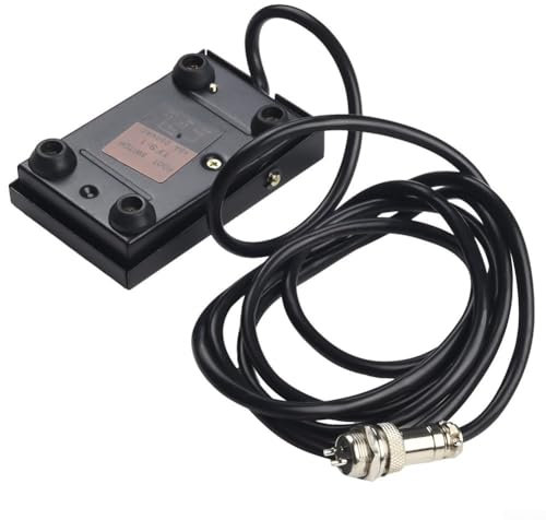 ZAMETTER Punktschweißer, Fußpedalschalter, rutschfester Fußpedal-Power-Controller für WIG-Schneid-Schweißmaschinen, Fußplatten-Steuerung, Swith(3-adrig)