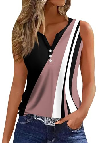 Temu Shop Kleidung Damen Sport Shirts Für Damen Shirt Mit Gummizug Am Saum Damen Sport Shirt Damen Ärmellos V-Ausschnitt Henley Tops Blumen Bedruckt Achselshirts Long Sleeve Shirt Women Light Pink L