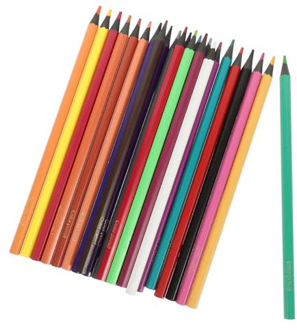 KICHOUSE 24stücke Buntstifte Zum Malen Künstler Farbstifte Junge Mädchen Zeichenstifte Malstifte in Großen Mengen Vorgespitzt Sicher Langlebig