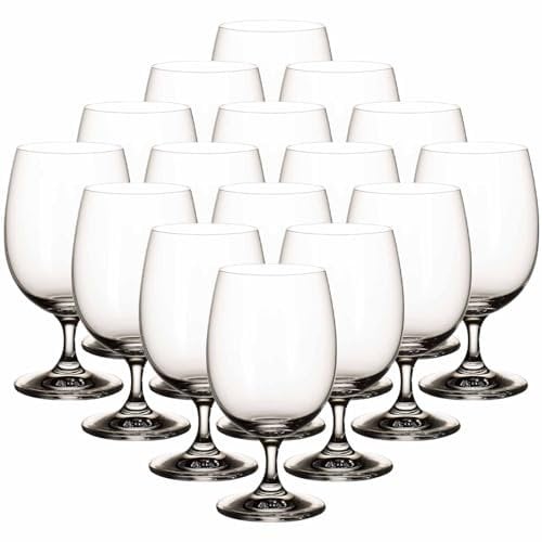 Villeroy & Boch La Divina Wasserkelch-Set 16-teilig, 330 ml, Klassische Wassergläser, Kristallglas