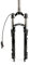 Forcella Ammortizzata MTB 29 Pollici Forcella Anteriore per Mountain Bike in Lega di Alluminio Viaggio 110mm Forcella Ammortizzata per Bici Manuale/Ammortizzatori con Blocco Romete