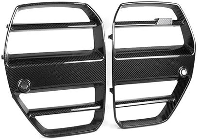 BepHon Kohlefaser-Auto-Frontgrill Für G80 M3 4er G82 G83 M4 2021+ ST Style FRP Racing Grills Dry Carbon Fiber Frontstoßstangengrill