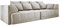 DomiMeble | Big Sofa Tiga XXL, Schlafsofa, Couch, Schlafcouch mit Schlaffunktion 302 cm Breit (Cloud 3)