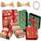Carta Regalo Natale 70 x 50 cm Set 6 Fogli Rotolo Carta Regalo per Natale Donna Uomo Femmina Ragazze Ragazzi