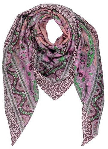 Freak Scene Baumwolltuch Paisley Blumen Muster01 bunt quadratisches Tuch