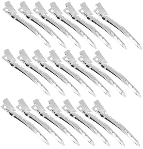 Mikinona Lot de Pinces à Cheveux en Métal avec Bec de Canard pour Coiffure