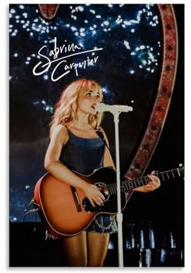 Lcaltcp Musikkunst, Sabrina, Leinwandposter für Zimmer, ästhetische Leinwand, Wandkunst, Schlafzimmerdekoration, 30 x 45 cm