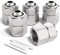 Bwintech 5 pezzi 8 mm tubo OD x 1/8” filettatura femmina BSP dritto spingere per collegare tubo dado di bloccaggio raccordo pneumatico, KPCF8-01 adattatore linea aria veloce