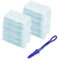 20 Pcs Flash Dust Magnet Refill with Handle,Fluffy Dusters Refills Replacement Duster Head for Cleaning,Blue Disposable Flash Dust Magnet Refills for Home and Car Cleaning