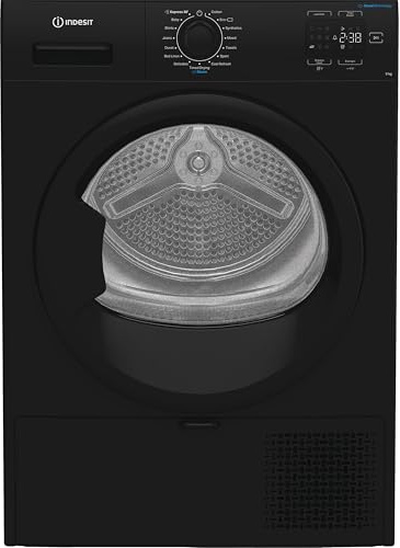 Indesit C YD 92D BB UK 9Kg Heat Pump Tumble Dryer - Black - A+ Rated