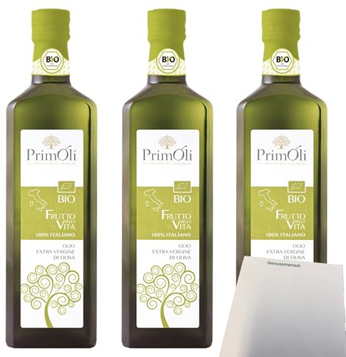usy Block mit PrimOli Natives Olivenöl Frutto della Vita 3er Pack (3x500ml Flasche) + usy Block