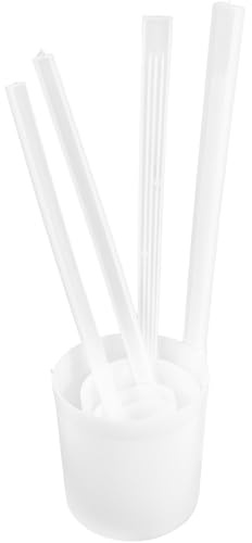 Angoily Lot de 4 Cuillères à Vin en Plastique Long Manche, Louche Multifonction à Fond Plat pour Servir Vin, Eau et Bière, Ustensile Ménager Pratique Cuisine et Service, Différentes