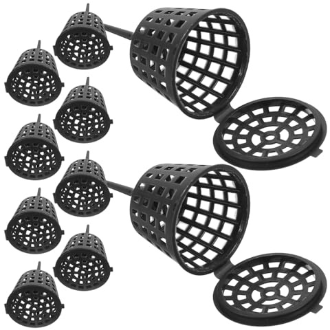 Scatola Fertilizzante 100 Pezzi in Plastica Nera con Coperchio | Orchidee e Fiori, Formato Portatile, Protegge Concime, Uso Semplice in Giardino