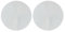 Atmosphera Créateur d'intérieur - Lot de 2 Miroirs Adhésifs Rond 40x40cm Argent