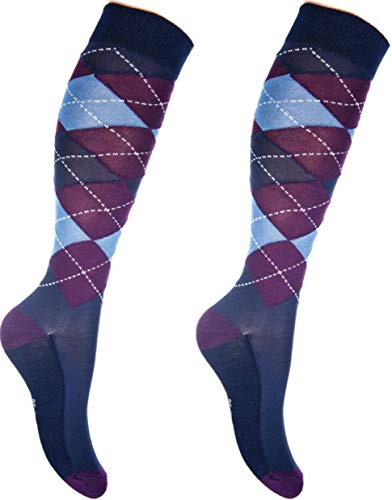 HKM 8628 Riding Socks Check Classico