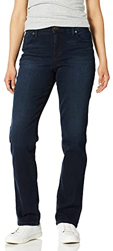 Bandolino Damen Mandie Signature Fit 5 High Rise Regular Jeans, Einbruch der Dunkelheit (Night Fall), 44 Kurze Schlauch