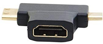 Exc 129904 Adaptateur Mini/Micro HDMI vers HDMI Noir